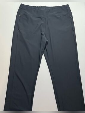Lucy Pants, Everyday Athleisure Straight Leg Yoga Training Workout, XL Tall Gray
